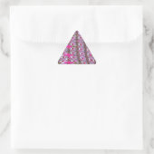 Sticker Triangulaire Imprimer l'art Motif Abstrait dense et complexe (Sac)