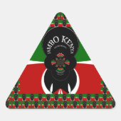Sticker Triangulaire Imprimerie d'art Jambo Kenya (Devant)