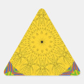Sticker Triangulaire Imprimerie d'art Motif égyptien (Devant)
