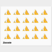 Sticker Triangulaire infirmière émoji (Feuille)
