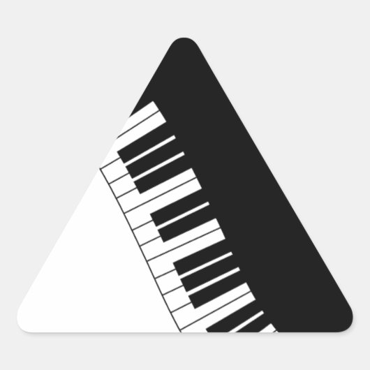 Sticker Triangulaire Instruments clavier Aziza (Devant)