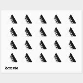 Sticker Triangulaire Instruments clavier Aziza (Feuille)