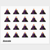 Sticker Triangulaire Intrusion violette (Feuille)