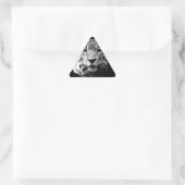 Sticker Triangulaire Jaguar noir et blanc (Sac)