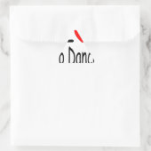 Sticker Triangulaire j'aime danser b (Sac)