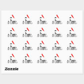 Sticker Triangulaire j'aime danser b (Feuille)