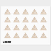 Sticker Triangulaire J'aime le bois brun Hakuna Matata (Feuille)