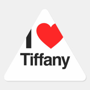 Sticker Triangulaire j'aime tiffany