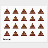 Sticker Triangulaire Jambo Hakuna Matata : Art africain Imprimer/Graphi (Feuille)