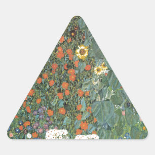 Sticker Triangulaire Jardin de pays avec les tournesols 1907