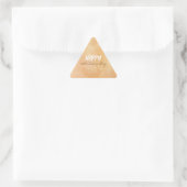 Sticker Triangulaire Jaune - Brown Saint Valentin (Sac)