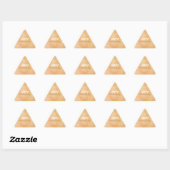 Sticker Triangulaire Jaune - Brown Saint Valentin (Feuille)