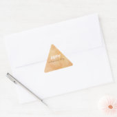 Sticker Triangulaire Jaune - Brown Saint Valentin (Enveloppe)