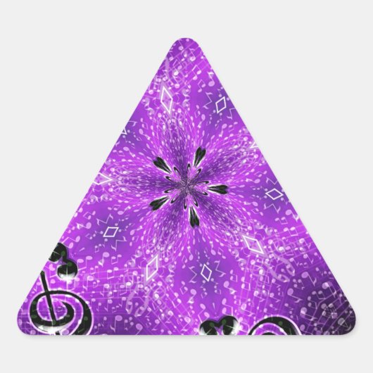 Sticker Triangulaire Je rock, tu rock !_ (Devant)