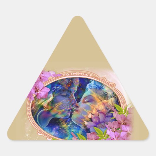 Sticker Triangulaire Je t'aime (Devant)