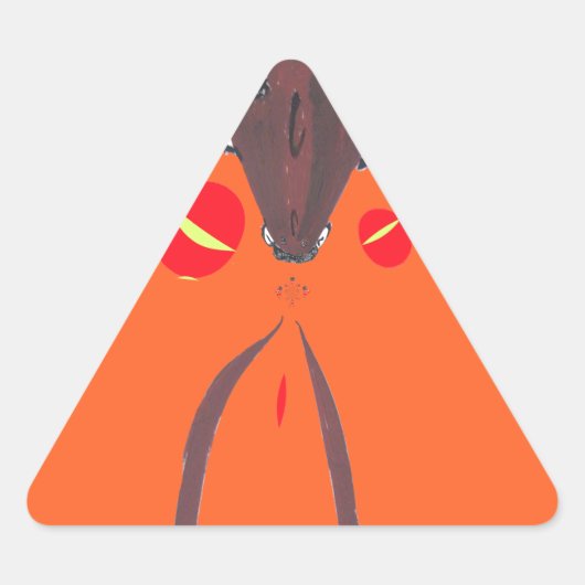 Sticker Triangulaire Je vous aime Nakupenda Swahili (Devant)