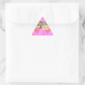 Sticker Triangulaire Je vous remercie : Une expression sincère (Sac)