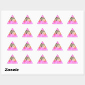 Sticker Triangulaire Je vous remercie : Une expression sincère (Feuille)