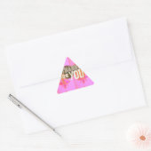 Sticker Triangulaire Je vous remercie : Une expression sincère (Enveloppe)