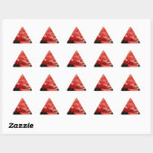 Sticker Triangulaire Joli rose rose Peach floral (Feuille)