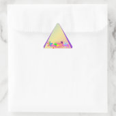 Sticker Triangulaire Joyeux anniversaire et étoiles - (Sac)