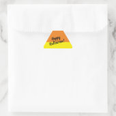 Sticker Triangulaire Joyeux Halloween mignon Corn Candy (Sac)