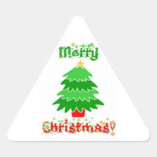 Sticker Triangulaire Joyeux Noël