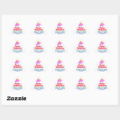 Sticker Triangulaire Joyeux Noël. Présentation de Noël (Feuille)