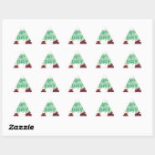 Sticker Triangulaire Joyeux Saint Patrick's Day Lovely Art Print (Feuille)