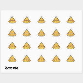 Sticker Triangulaire Joyeux Smile Diamond (Feuille)