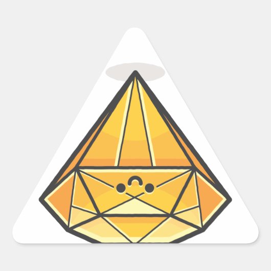 Sticker Triangulaire Joyeux Smile Diamond (Devant)