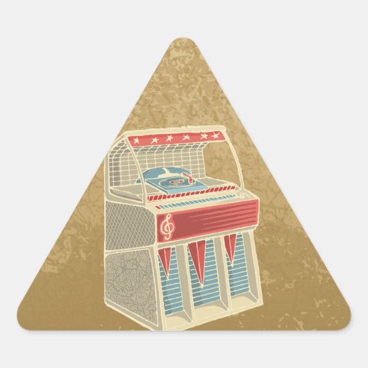 Sticker Triangulaire Juke-box (Devant)