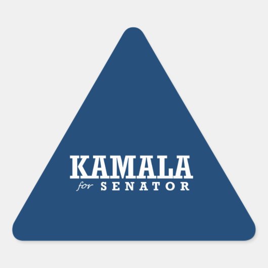 STICKER TRIANGULAIRE KAMALA POUR LE SÉNATEUR (Devant)