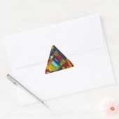 Sticker Triangulaire Kandinsky 304 Oeuvre Abstraite colorée (Enveloppe)