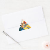 Sticker Triangulaire Kandinsky Harmonie calme Art Abstrait (Enveloppe)