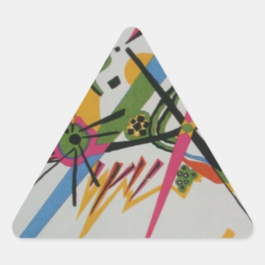 Sticker Triangulaire Kandinsky Small Worlds (Devant)