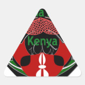 Sticker Triangulaire Kenya (Devant)