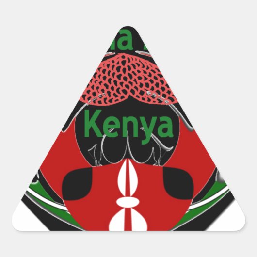 Sticker Triangulaire Kenya (Devant)
