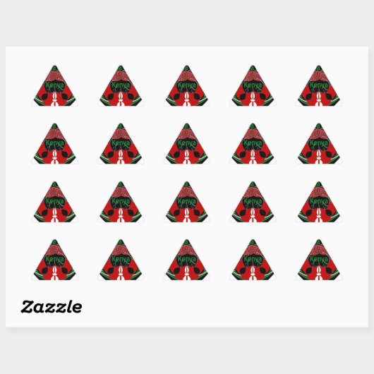 Sticker Triangulaire Kenya (Feuille)