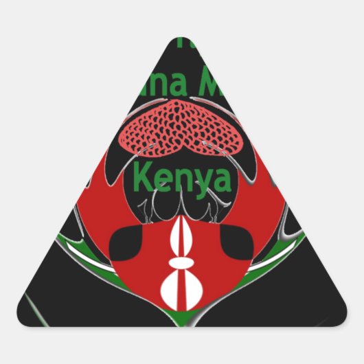 Sticker Triangulaire Kenya Raha Hakuna Matata.jpg (Devant)