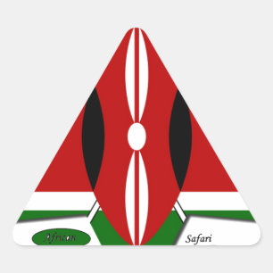 Sticker Triangulaire Kenya Safari