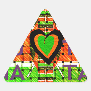 Sticker Triangulaire Kenya : Toute l'Afrique dans un seul pays - Drapea