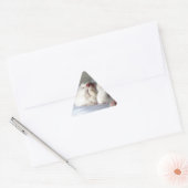 Sticker Triangulaire Kitten endormi (Enveloppe)