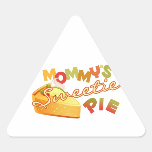 Sticker Triangulaire La douce tarte de maman (Devant)