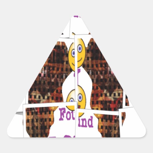 Sticker Triangulaire L'Afrique c'est là que j'ai trouvé l'amour (Devant)