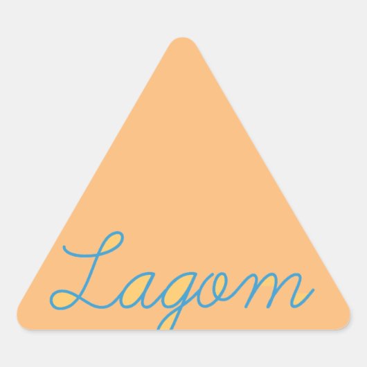 Sticker Triangulaire Lagom Sweden (Devant)