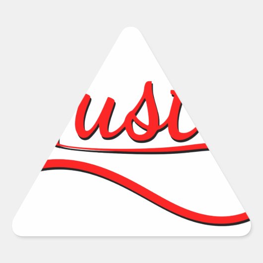 Sticker Triangulaire L'art de la typographie (Devant)