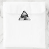 Sticker Triangulaire L'as des pique crâne (Sac)