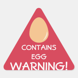 Sticker Triangulaire L'avertissement contient l'étiquette d'allergène