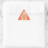 Sticker Triangulaire Le chat affamé a faim (Sac)